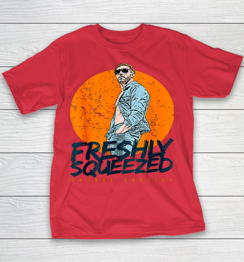 Wrestling Freshly Squeezed Orange Cassidy AEW Wrestler Youth T-Shirt 6
