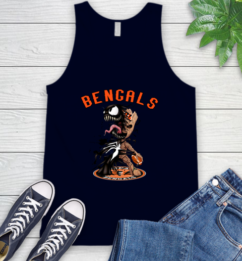 NFL Cincinnati Bengals Football Venom Groot Guardians Of The Galaxy Tank Top 3