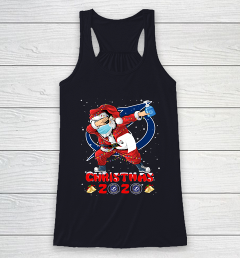 Tampa Bay Lightning Funny Santa Claus Dabbing Christmas 2020 NHL Racerback Tank 7