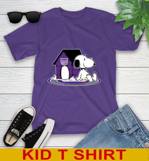 NBA Basketball Sacramento Kings Snoopy The Peanuts Movie Shirt Youth T-Shirt 4