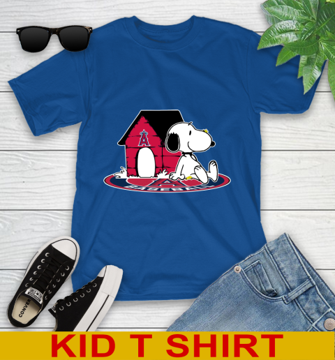 MLB Baseball Los Angeles Angels Snoopy The Peanuts Movie Shirt Youth T-Shirt 9