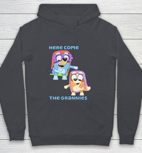Blueys Shirt Here Come The Grannies Youth Hoodie 5