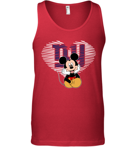 NFL New York Giants The Heart Mickey Mouse Disney Football T Shirt k73KnV1Hupy unisex tank 17 95 151514 front red