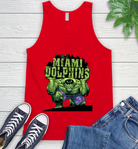 Miami Dolphins NFL Football Incredible Hulk Marvel Avengers Sports Tank Top 6