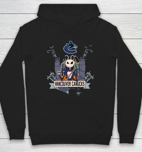 NHL Vancouver Canucks Hockey Jack Skellington Halloween Hoodie