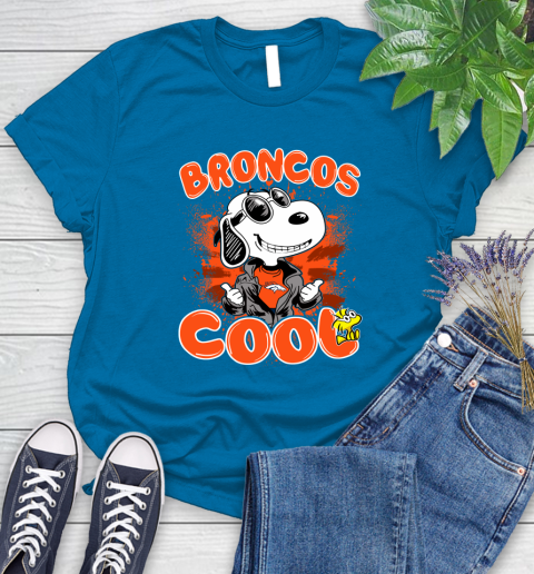 NFL Football Denver Broncos Cool Snoopy Shirt Women's T-Shirt 8