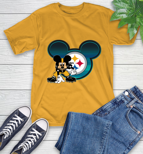 NFL Pittsburgh Steelers Mickey Mouse Disney Football T Shirt T-Shirt 3