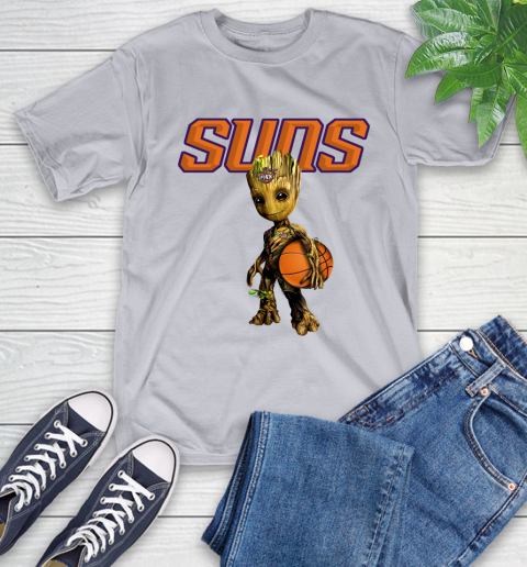 Phoenix Suns NBA Basketball Groot Marvel Guardians Of The Galaxy T-Shirt 6