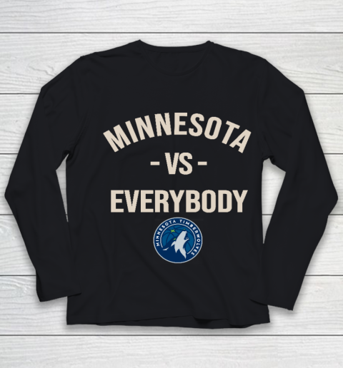Minnesota Timberwolves Vs Everybody Youth Long Sleeve