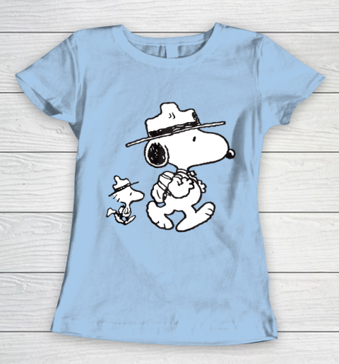 Funny Snoopy Woodstock Camping Women's T-Shirt 4