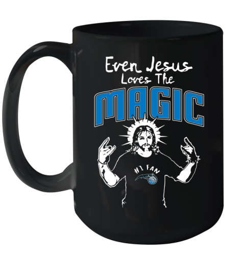 Orlando Magic NBA Basketball Even Jesus Loves The Magic Shirt Ceramic Mug 15oz