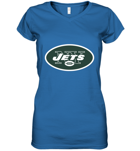 New York Jets NFL Line by Fanatics Branded Vintage Victory Women's V-Neck T-Shirt
