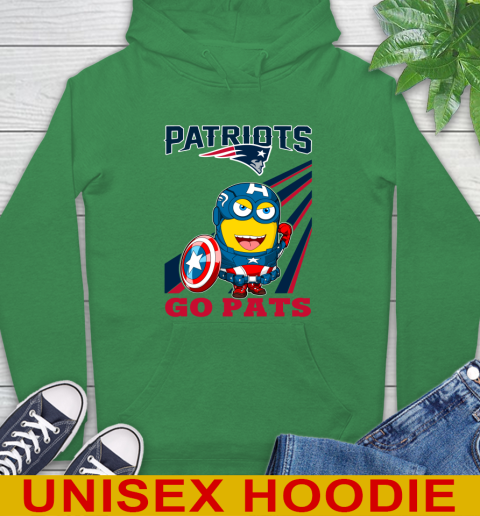 NFL Football New England Patriots Captain America Marvel Avengers Minion Shirt Hoodie 8