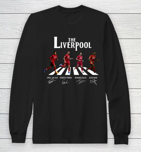 The Liverpool Van Dijk Firmino Salah Mane Signatures Long Sleeve T-Shirt