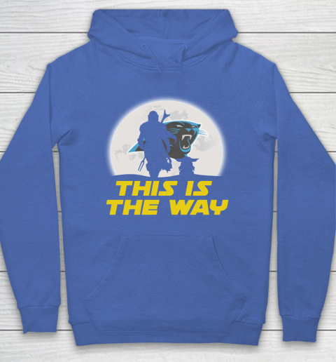 Carolina Panthers NFL Football Star Wars Yoda And Mandalorian This Is The Way Hoodie 6