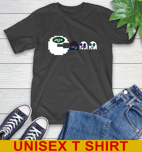 New York Jets NFL Football Pac Man Champion T-Shirt 3 New York Jets NFL Football Pac Man Champion T-Shirt - Image 3