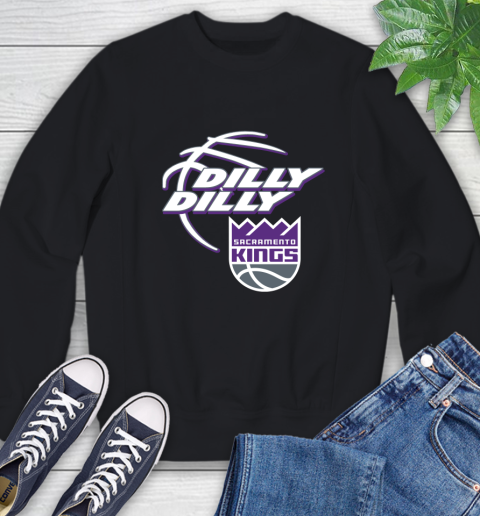 NBA Sacramento Kings Dilly Dilly Basketball Sports Sweatshirt 2