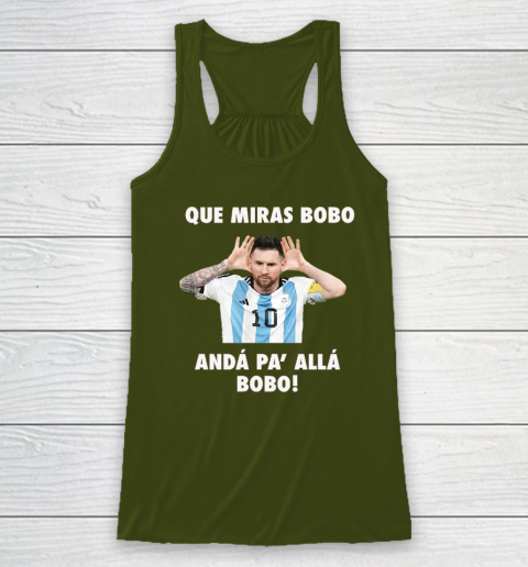Que Miras Bobo Viral Meme Que Mira Bobo Anda Pa Alla Racerback Tank 2