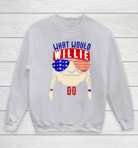Willie Nelson shirt What would Willie do Youth Sweatshirt 3