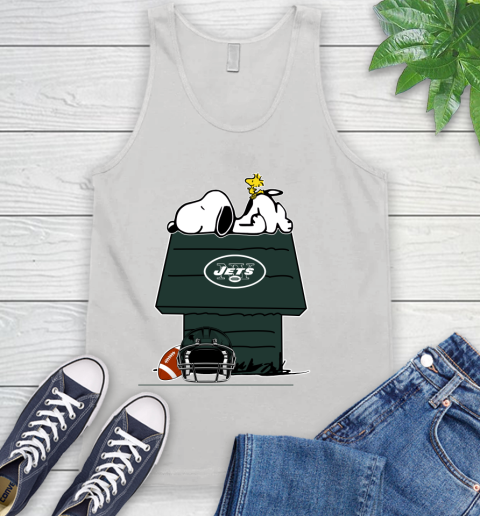 New York Jets NFL Football Snoopy Woodstock The Peanuts Movie Tank Top