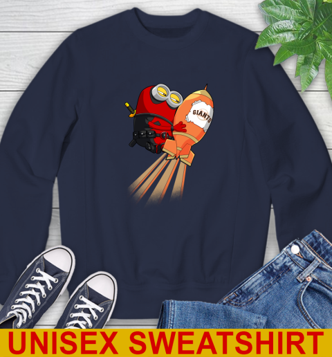 MLB Baseball San Francisco Giants Deadpool Minion Marvel Shirt Sweatshirt 2