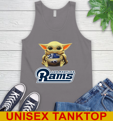 NFL Football Los Angeles Rams Baby Yoda Star Wars Shirt Tank Top 7