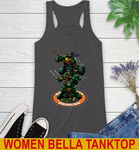 MLB Baseball Baltimore Orioles Teenage Mutant Ninja Turtles Shirt Racerback Tank 12