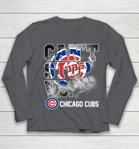 MLB Chicago Cubs Baseball Can't Stop Vs Chicago Cubs Youth Long Sleeve 6