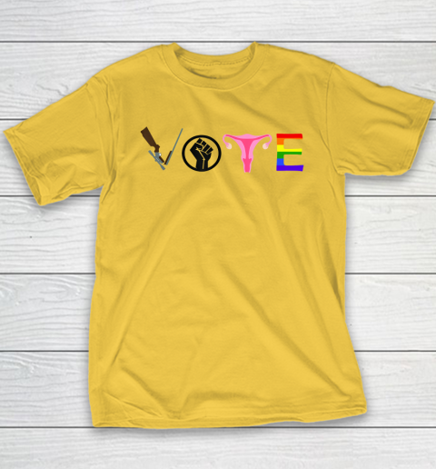 Vote Election Shirt Blm Pro Choice Gun Reform Lgbtq Youth T-Shirt 4