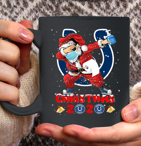 Indianapolis Colts Funny Santa Claus Dabbing Christmas 2020 NFL Ceramic Mug 11oz