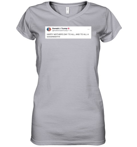 Team Trump 45-47 Women's Football V-Neck Fine Jersey Tee