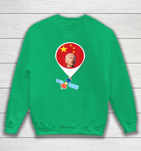 Chinese Spy Balloon Funny Surveillance Joe Biden China Flag Sweatshirt 4