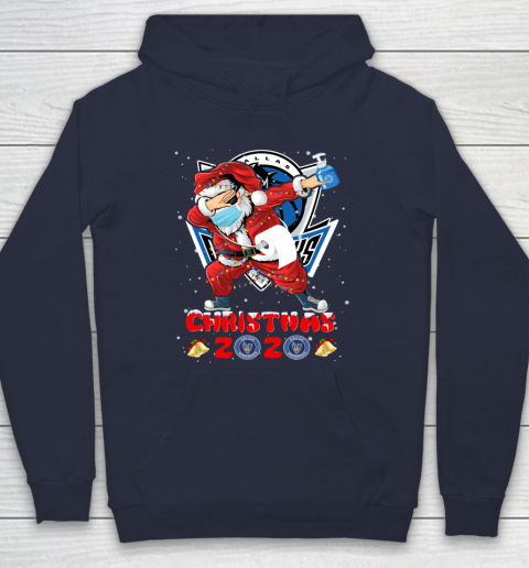 Dallas Mavericks Funny Santa Claus Dabbing Christmas 2020 NBA Hoodie 2