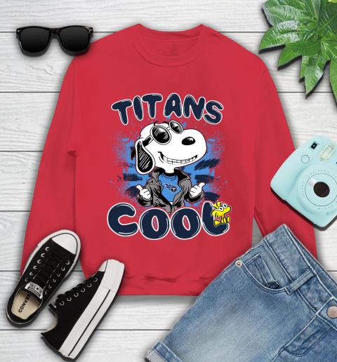NFL Football Tennessee Titans Cool Snoopy Shirt Youth Sweatshirt 6