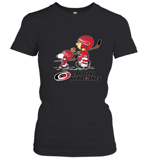 Let's Play Carolina Hurricanes Ice Hockey Snoopy NHL Women's T-Shirt