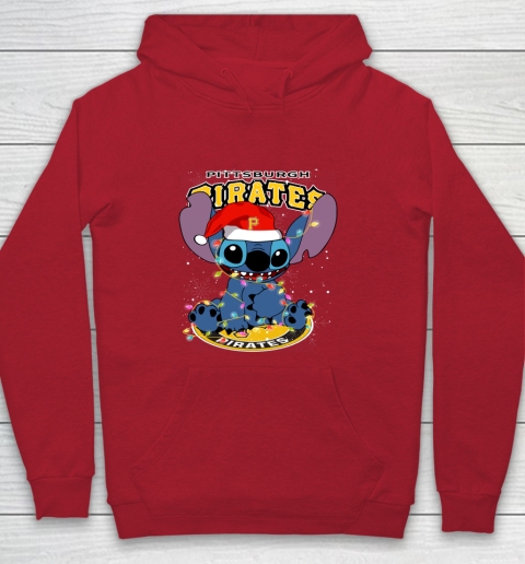 Pittsburgh Pirates MLB noel stitch Baseball Christmas Youth Hoodie 6