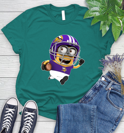 NFL Minnesota Vikings Minions Disney Football Sports Women's T-Shirt 12