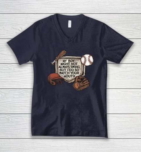 My Boy Might Not Always Swing But I Do So Watch V-Neck T-Shirt 2