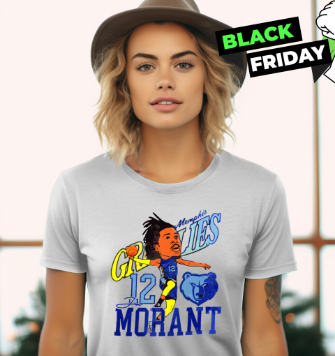 Memphis Grizzlies Ja Morant Caricature Women's T-Shirt