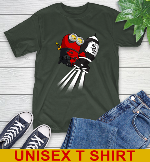 MLB Baseball Chicago White Sox Deadpool Minion Marvel Shirt T-Shirt 6