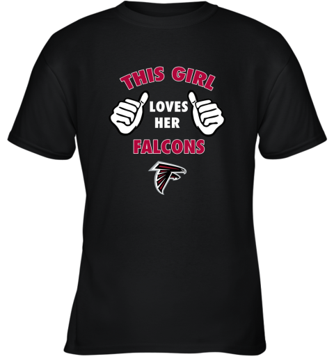 This Girl Loves Her Atlanta Falcons Youth T-Shirt