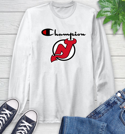 NHL Hockey New Jersey Devils Champion Shirt Long Sleeve T-Shirt