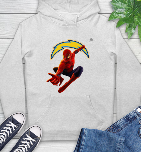 NFL Spider Man Avengers Endgame Football Los Angeles Chargers Hoodie