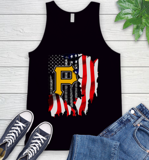 Pittsburgh Pirates MLB Baseball American Flag Tank Top