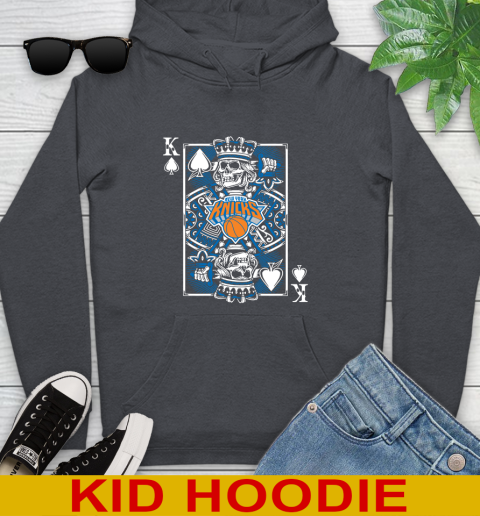 New York Knicks NBA Basketball The King Of Spades Death Cards Shirt Youth Hoodie 9