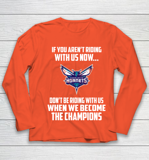 NBA Charlotte Hornets Basketball We Become The Champions Youth Long Sleeve 3