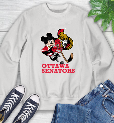 NHL Ottawa Senators Mickey Mouse Disney Hockey T Shirt Sweatshirt