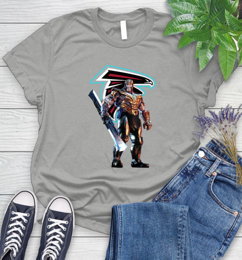 NFL Thanos Gauntlet Avengers Endgame Football Atlanta Falcons Women's T-Shirt 10