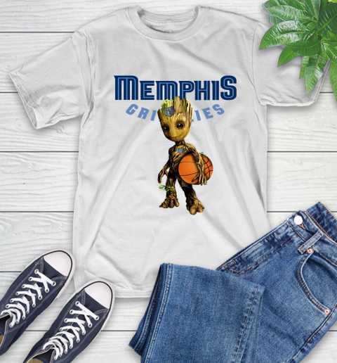 Memphis Grizzlies NBA Basketball Groot Marvel Guardians Of The Galaxy T-Shirt