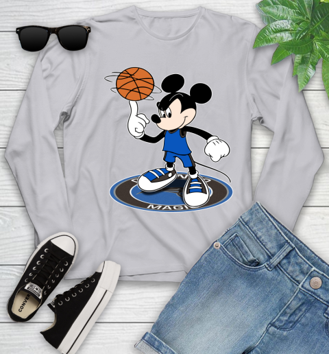 NBA Basketball Orlando Magic Cheerful Mickey Disney Shirt Youth Long Sleeve 5